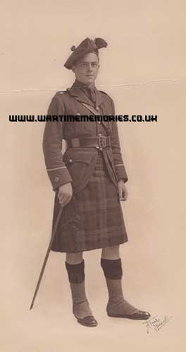 <p>2nd Lieutenant Frederick William Milroy Gladwyn 9/Black Watch
